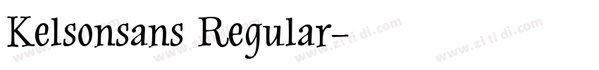 Kelsonsans Regular字体转换